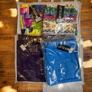 #41. 4PK Colorful Patterned leggings by Docele